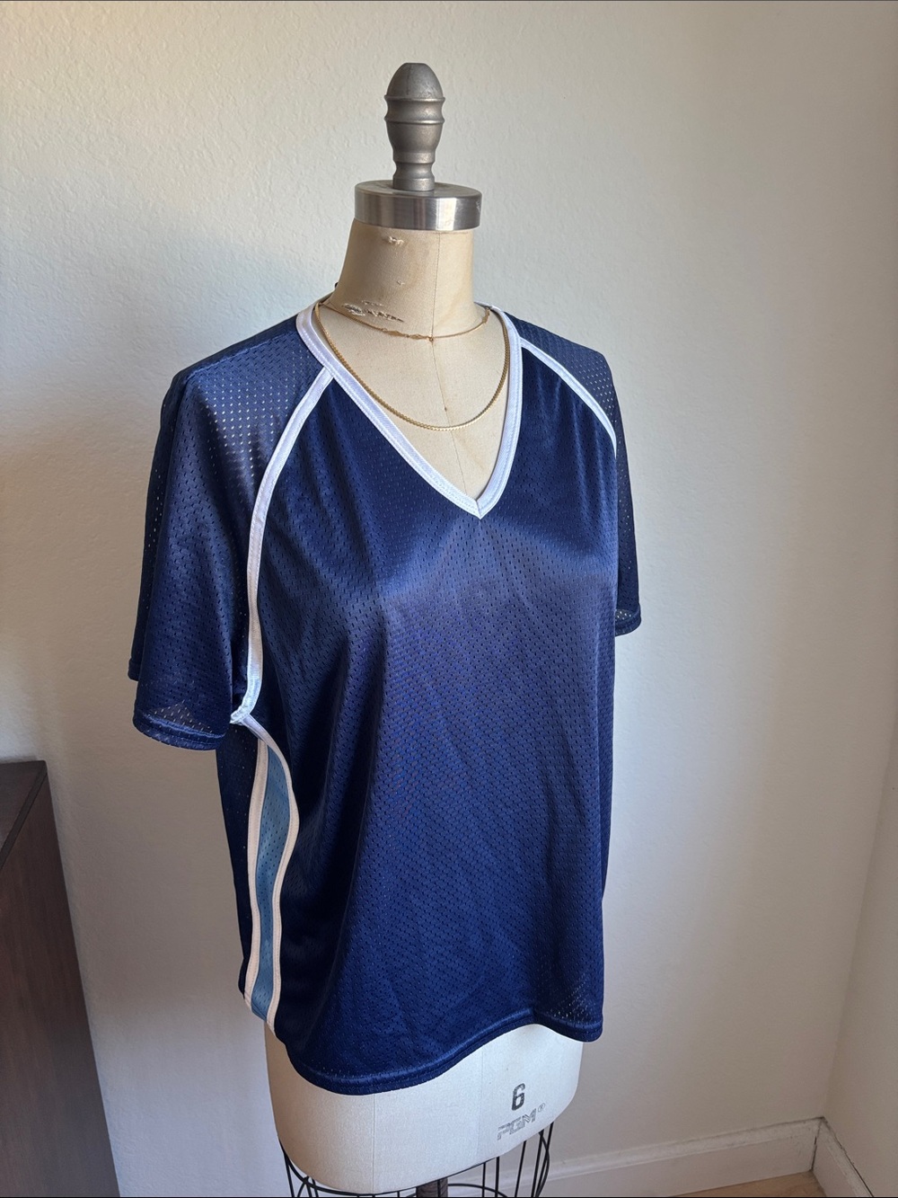 Prospirit Red and White Branded Apparel Vintage Jersey Athletic Top